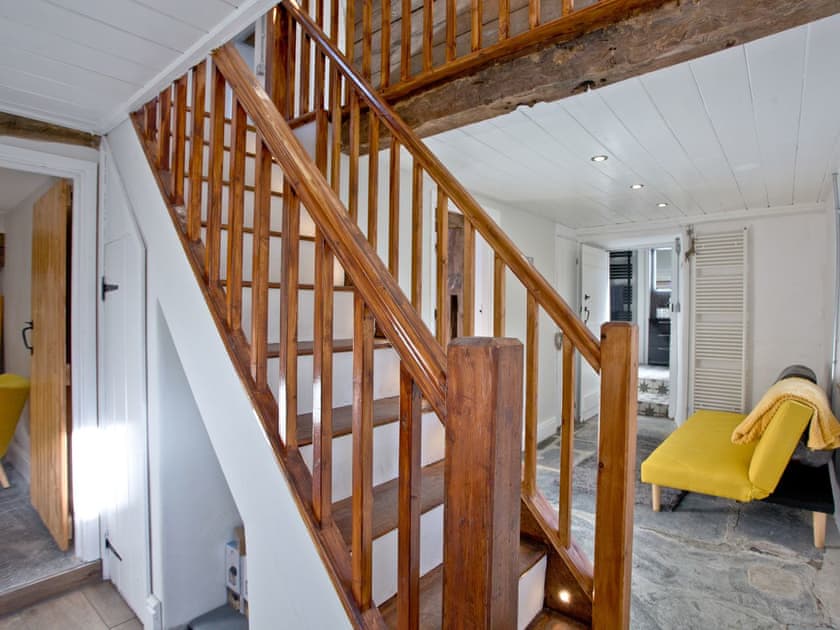 Ground floor hallway and stairs to living area | The Old Mill, Egloskerry, near Launceston
