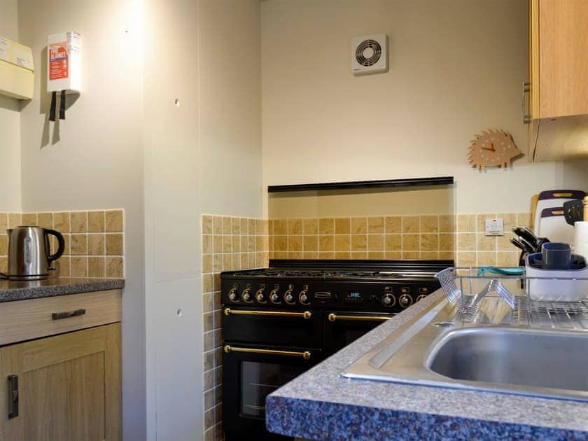 Galley style kitchen | The Roost - Manor Farm Cottages, Buckton, near Flamborough