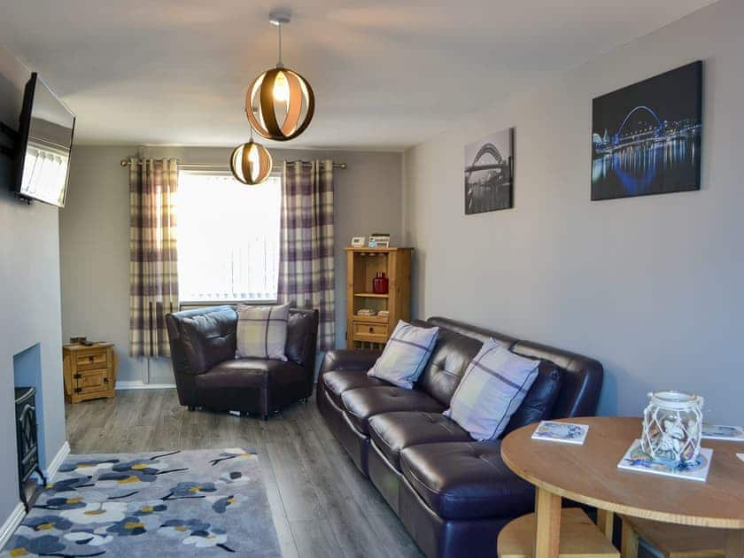 Stylish living area | Seashells by the Sea - Seashore Hideaway and Seashells by the Sea, Newbiggin-by-the-Sea