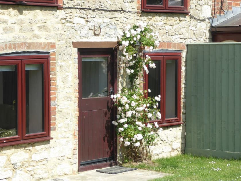 Roses by the garden door | Southview, Porchfield, near Newport