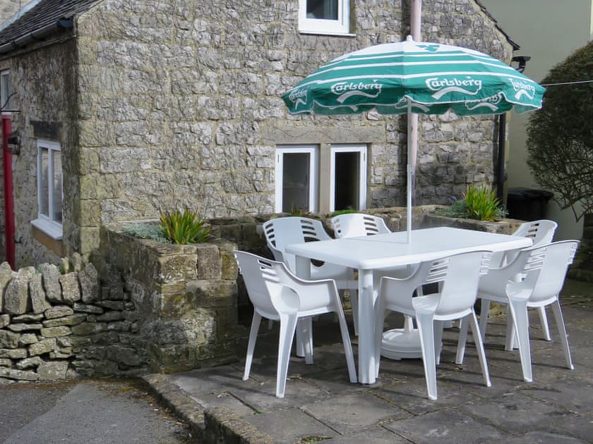 Patio | Buttermilk Cottage - The Old Dairy and Buttermilk Cottage, Youlgreave, near Bakewell