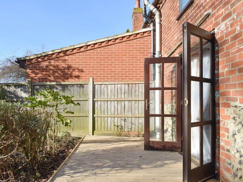 Patio area at rear | Wilma Cottage, Geldeston, near Beccles