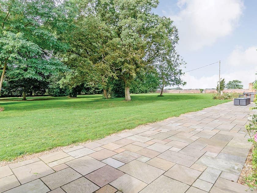 Paved patio and garden | Lode Hall, Three Holes, near Downham Market