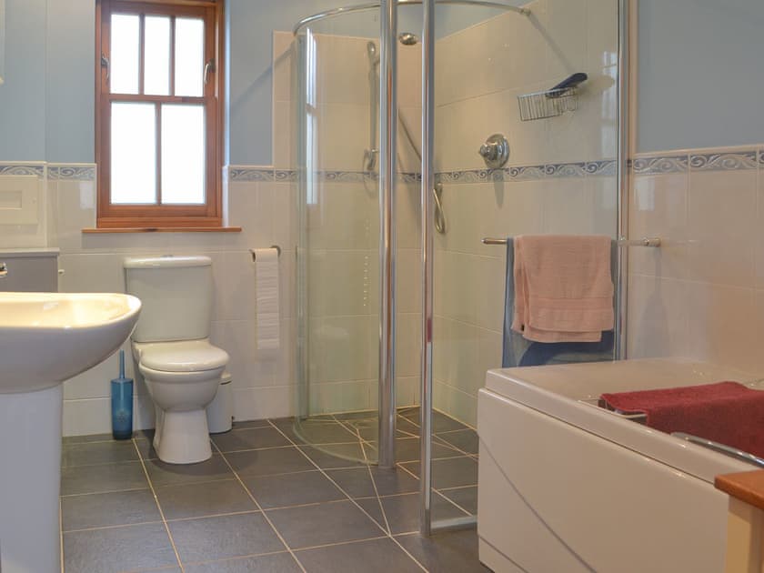 Bathroom with separate shower | Crofts, Glenbuchat