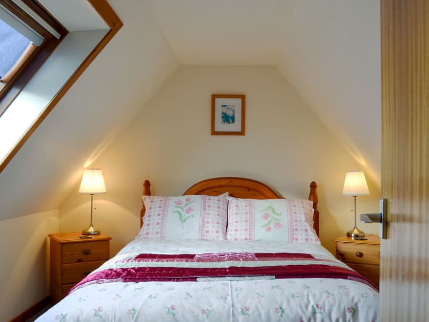 Comfortable double bedroom | Tote Cottage, Skeabost Bridge