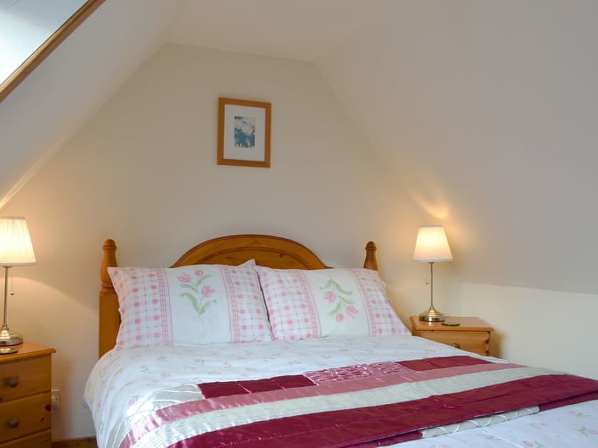 Comfortable double bedroom | Tote Cottage, Skeabost Bridge