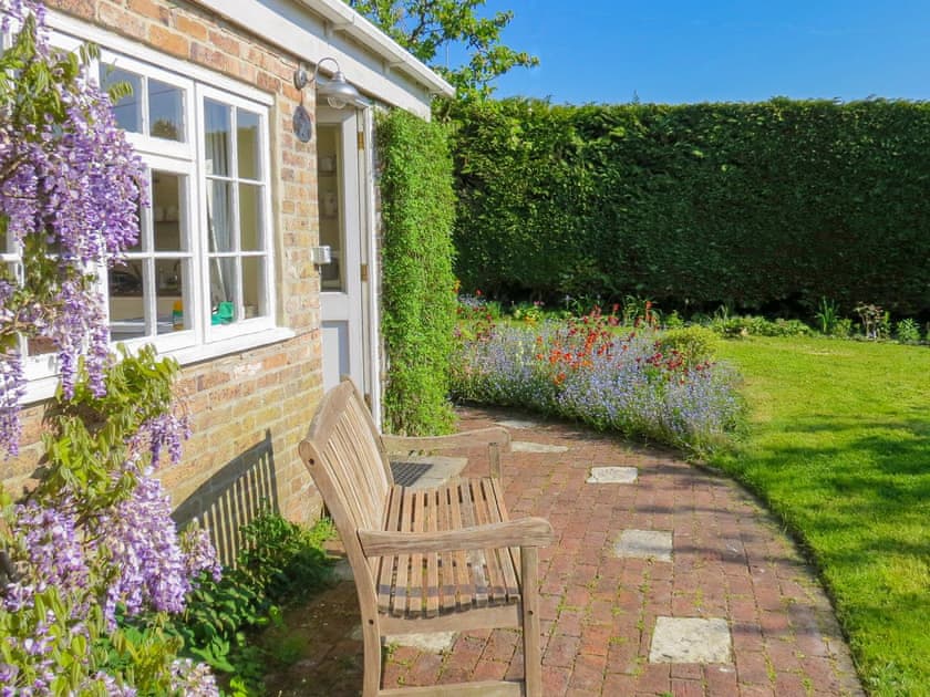 A sunny spot to sit out with a coffee | The Old Post Office, Lower Bockhampton