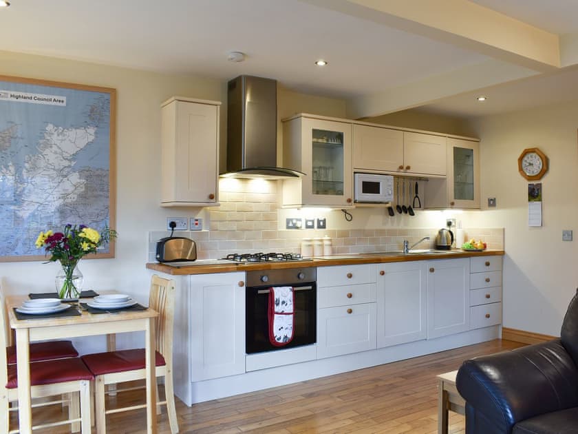 Lovely kitchen and dining areas | River Cottage - Milton, Drumnadrochit, near Inverness