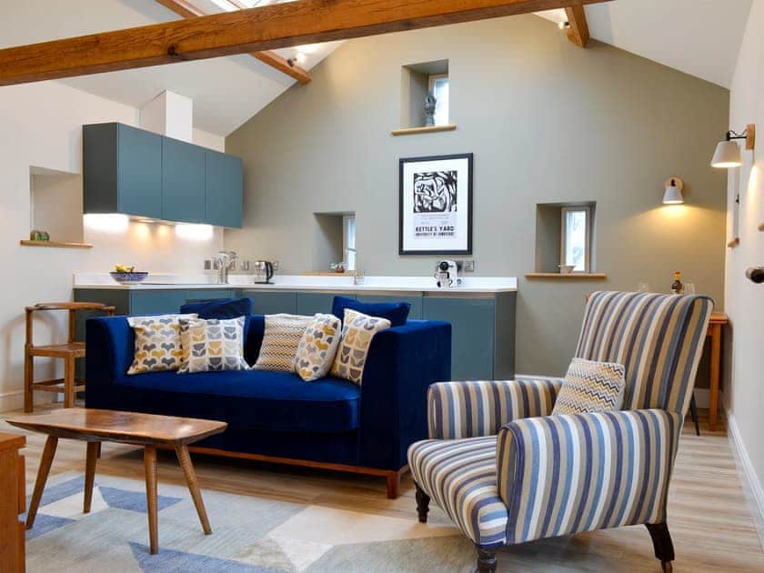 Comfortable and bright open plan lving space | The Hayloft - Branthwaite Cottages, Branthwaite, near Caldbeck