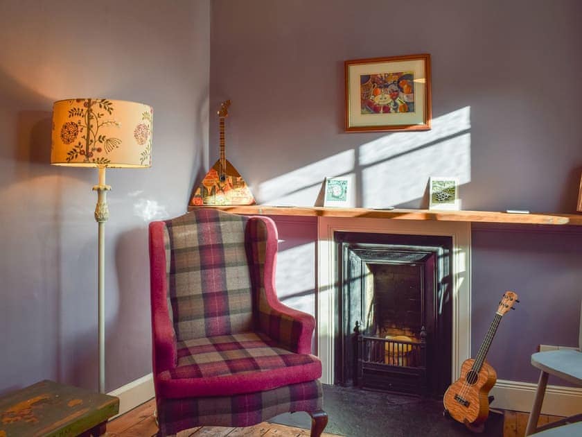 Cosy snug with fireplace | The Barracks @ East Neuk Orchards - Self Catering @ East Neuk Orchards, Pittenweem, near Anstruther