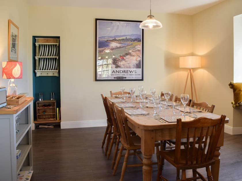Beautiful farmhouse style dining table | The Barracks @ East Neuk Orchards - Self Catering @ East Neuk Orchards, Pittenweem, near Anstruther