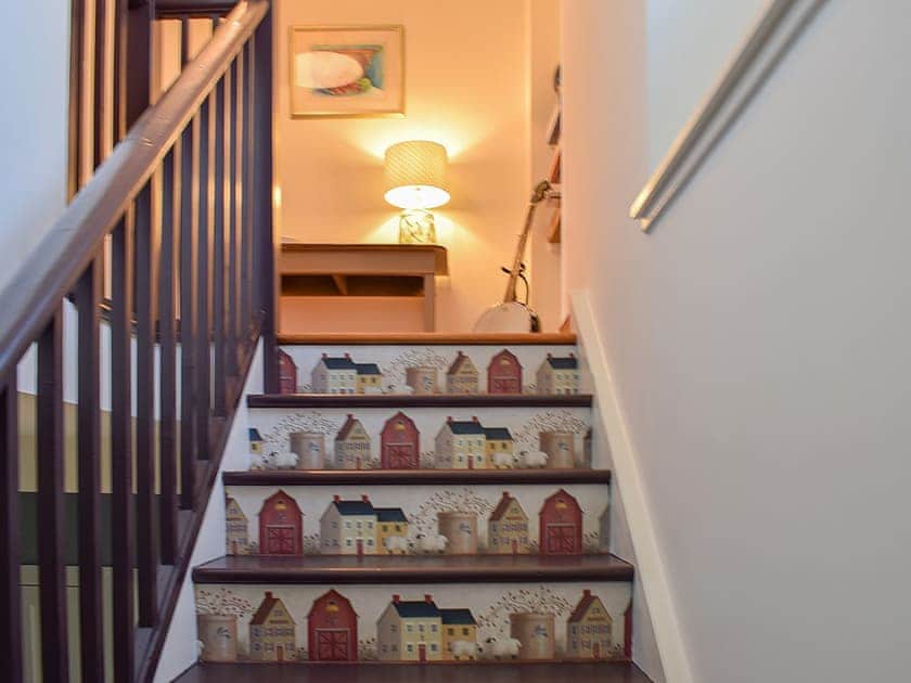 Quirky decor on the stairs | The Barracks @ East Neuk Orchards - Self Catering @ East Neuk Orchards, Pittenweem, near Anstruther