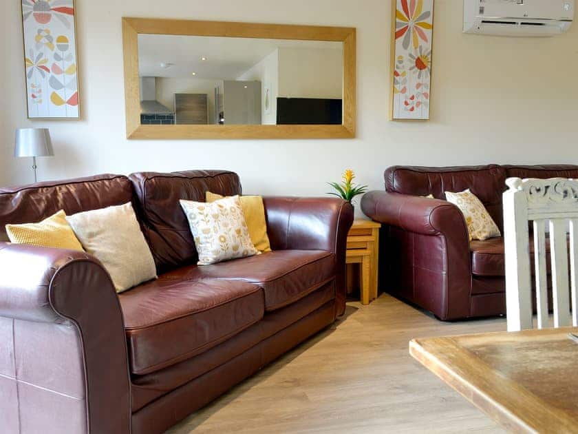 Comfortable living area | Woodview - Cairnyard Holiday Lodges, Lochanhead, Beeswing