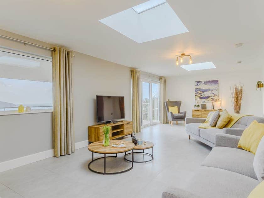 Well presented living area | Meusydd - Gwbert Holiday Cottages, Gwbert, near Cardigan