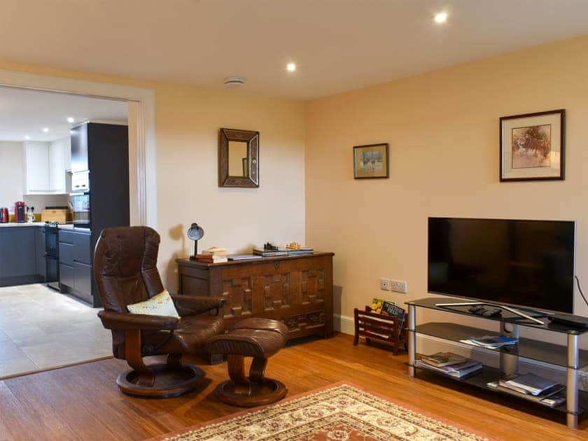 Spacious living room with cosy wood burner | The Annex At Fernyrig, Coldstream