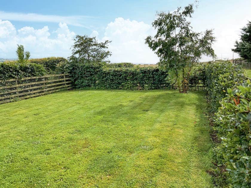 Enclosed lawned garden with sitting-out area and garden furniture | The Annex At Fernyrig, Coldstream