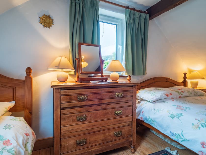 Pretty family bedroom | Buttermilk Cottage - The Old Dairy and Buttermilk Cottage, Youlgreave, near Bakewell
