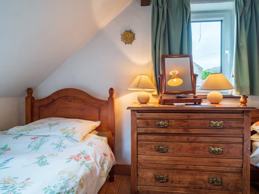 Inviting bedroom with lovely decor | Buttermilk Cottage - The Old Dairy and Buttermilk Cottage, Youlgreave, near Bakewell