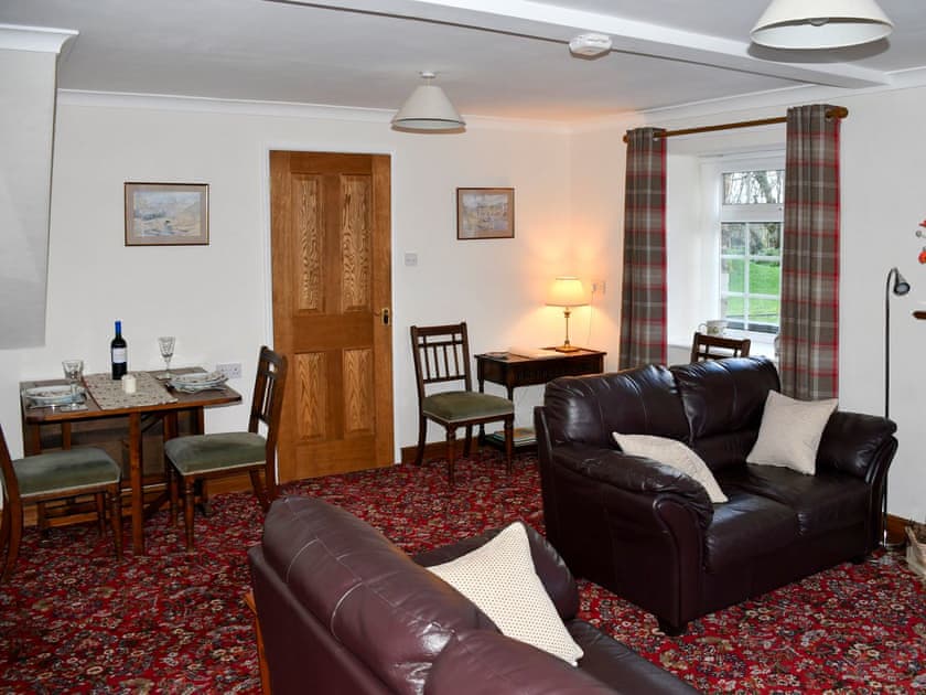 Spacious living and dining room with drop-leaf dining table | Red Syke, Troutbeck, near Keswick
