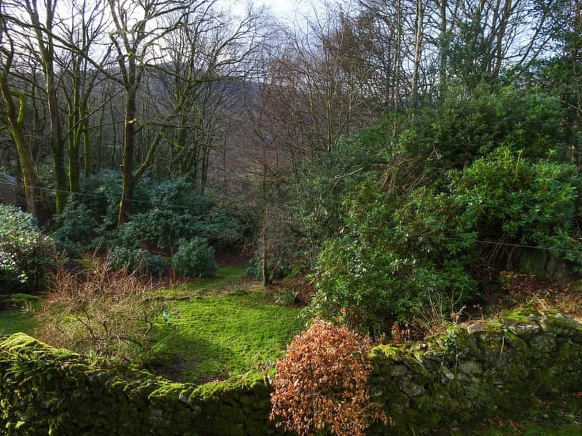 From the kitchen, the view across the gardens to Silver Howe | The Old Coach House, Grasmere