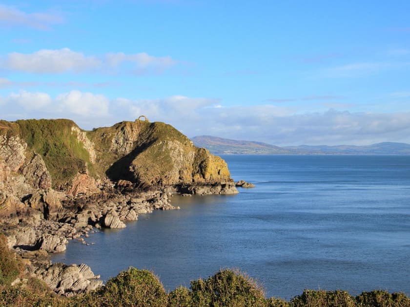 View to Cruggleton Castle  | Palmallet Cottage, Whithorn