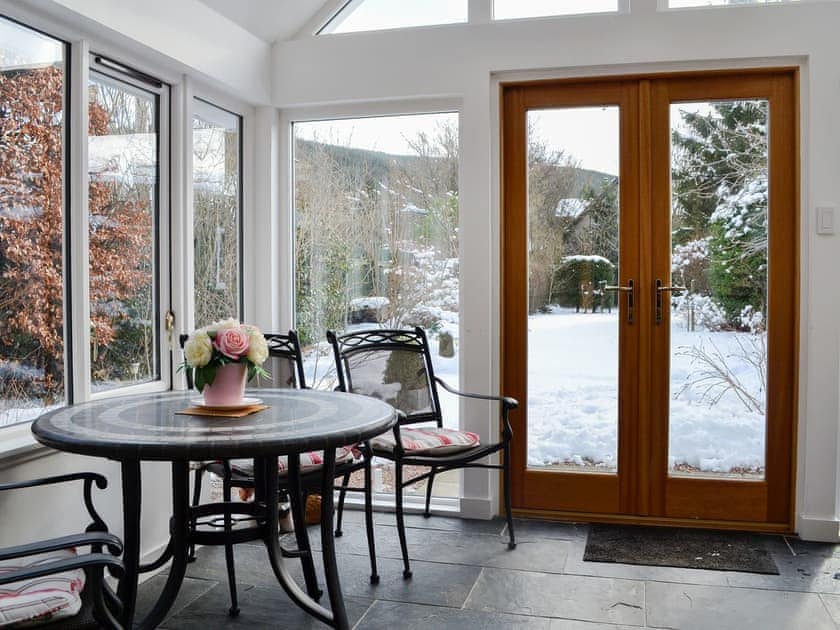 Light and airy conservatory with garden access | Craigclunie, Ballater