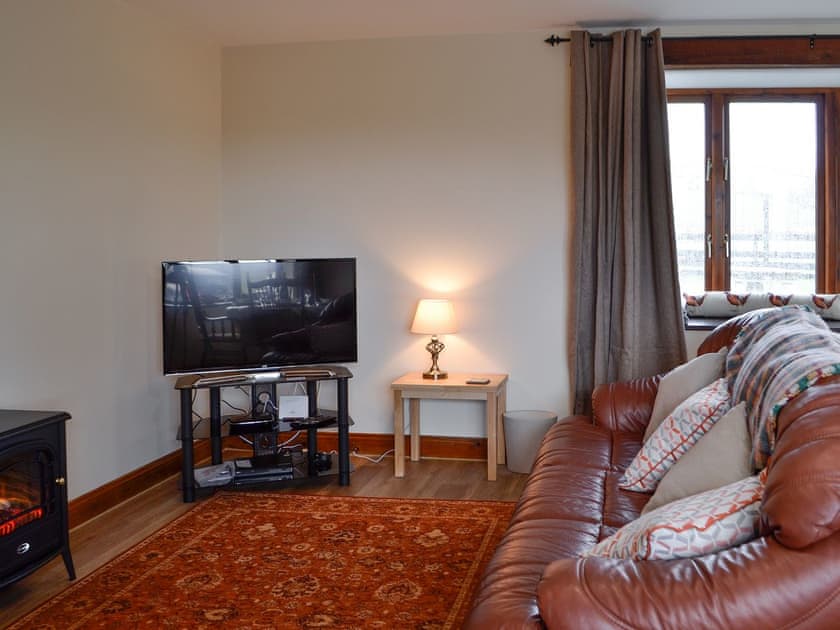 Living room with TV | Trefechan, Pumpsaint