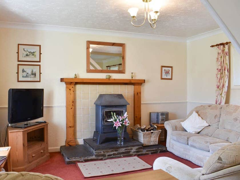 Living room | Hayloft - Trecan Farm Cottages, Lanreath, near Looe