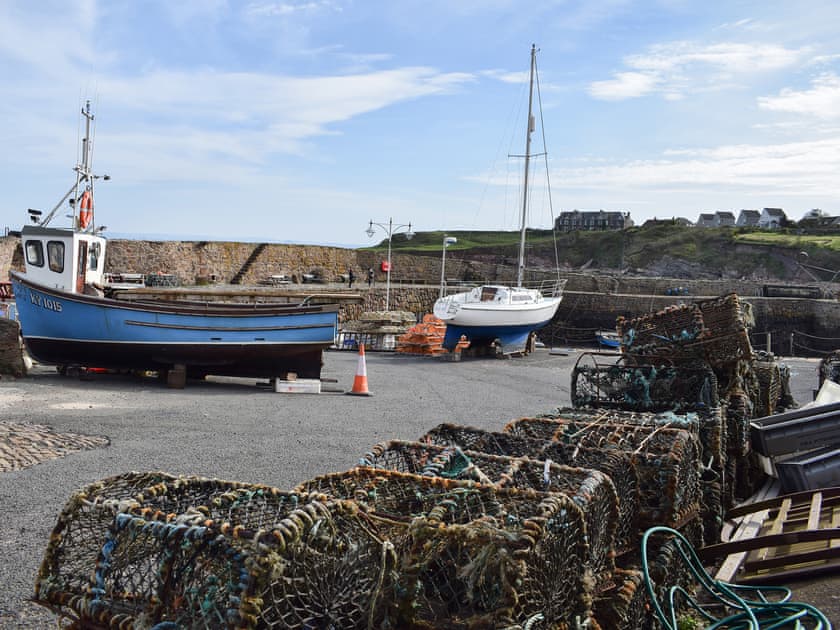 The working harbour at Crail