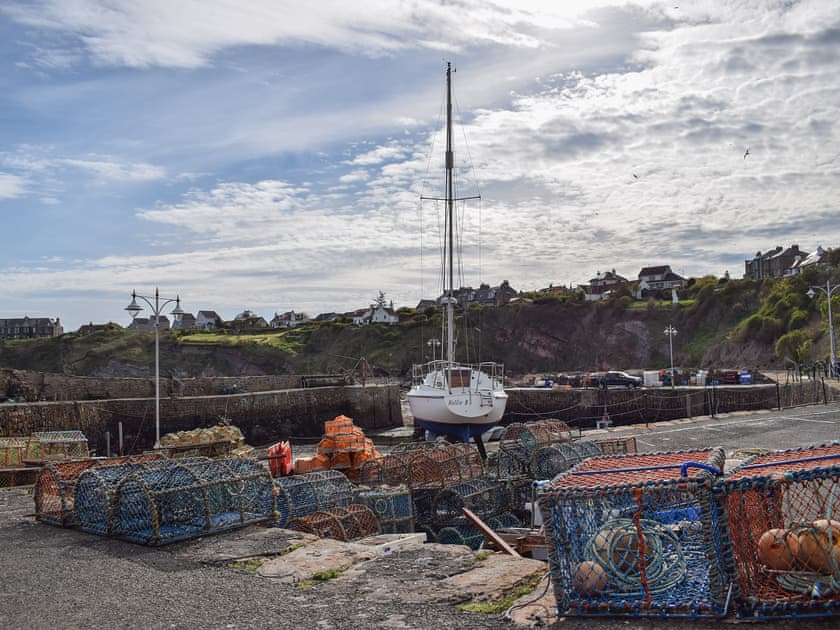 The working harbour at Crail