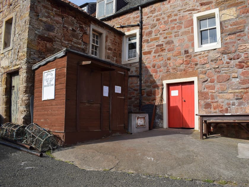 The seafood shack at Crail harbour