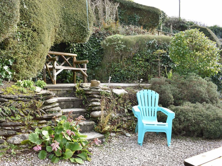 Garden | Garden Cottage - Talland Beach Cottages, Talland Bay, near West Looe