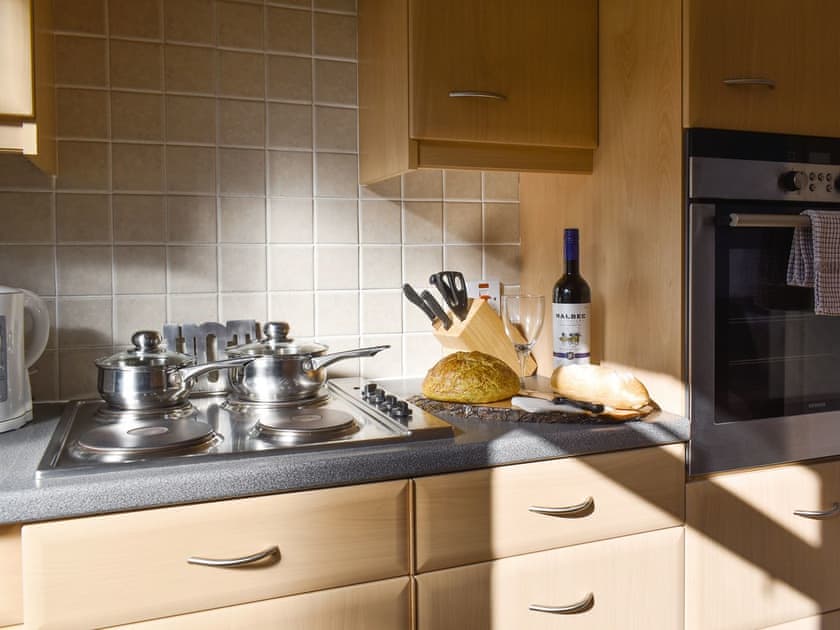 Well-equipped fitted kitchen | Sandstell Point - Sandstell Point Apartments, Spittal, near Berwick-upon-Tweed