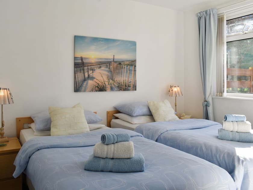 Comfortable twin bedroom | Sandstell Point - Sandstell Point Apartments, Spittal, near Berwick-upon-Tweed