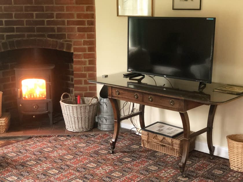 Cosy wood burner | The Barn, Stanhoe, near King’s Lynn