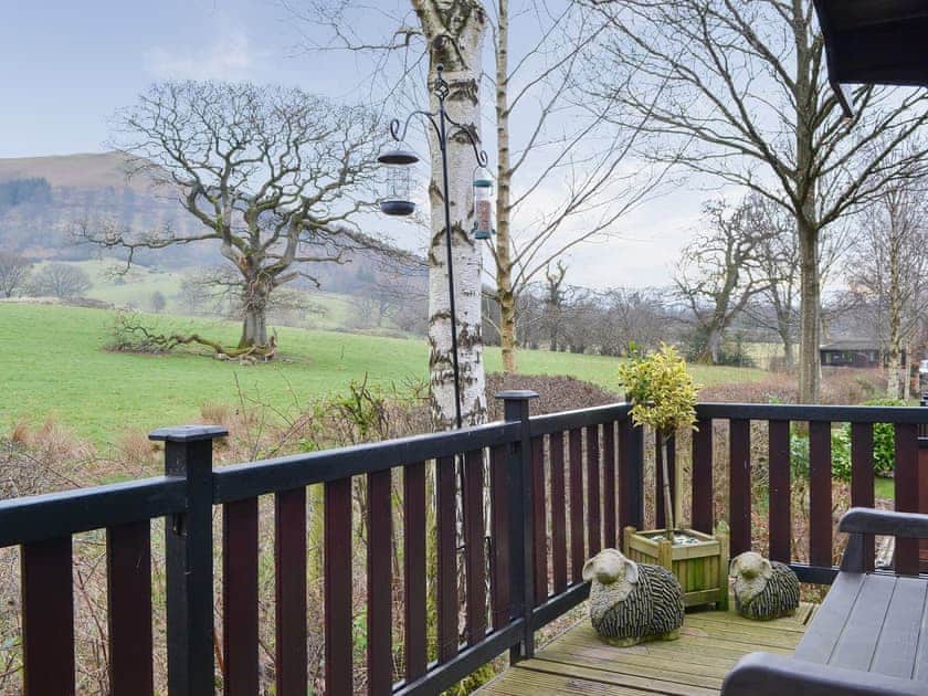 Decked terrace with outdoor furniture | Fell Foot  Lodge - Burnside Park - Burnside Park, Keswick