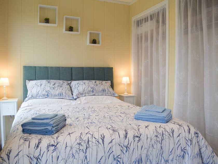 Serene bedroom | The Wooden Lodge, Upper Lye, near Presteigne