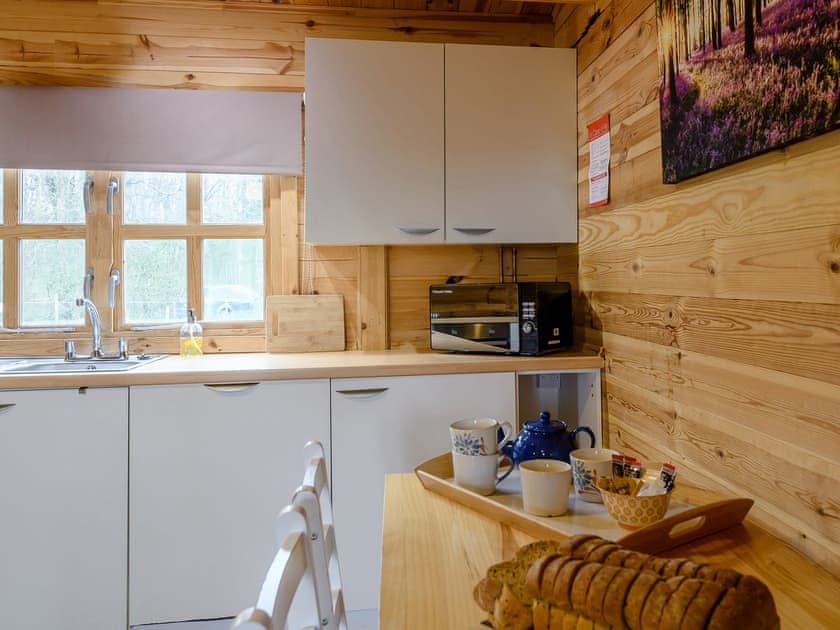 Curl up in front of the cosy woodburner | Halfmoon Wood - Readyfields Farm, Caunton, near Newark