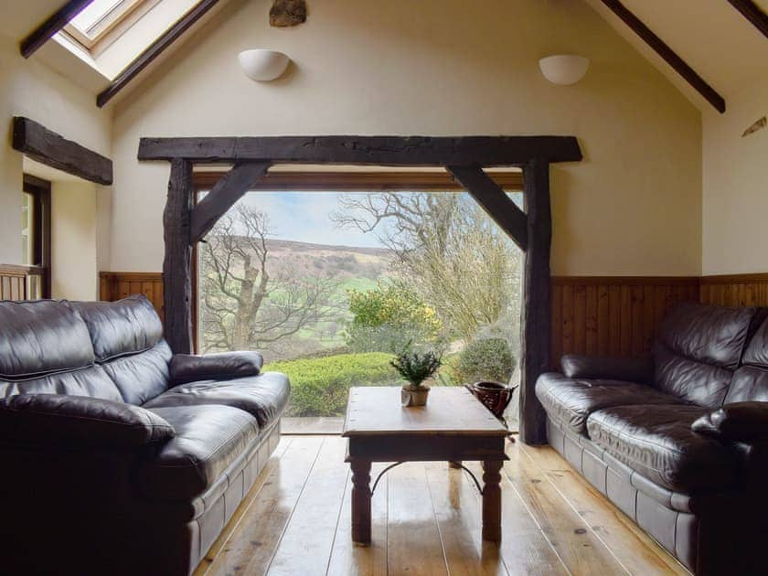 Sitting room with picture window | Winter Gill Barn, Glaisdale Head