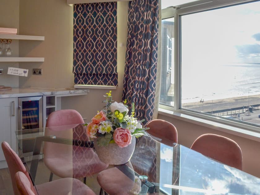 Charming dining area with great views | Crows Nest, Bridlington