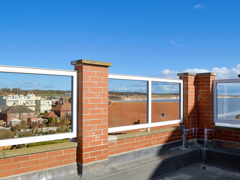 Balcony area with far reaching sea views | Crows Nest, Bridlington
