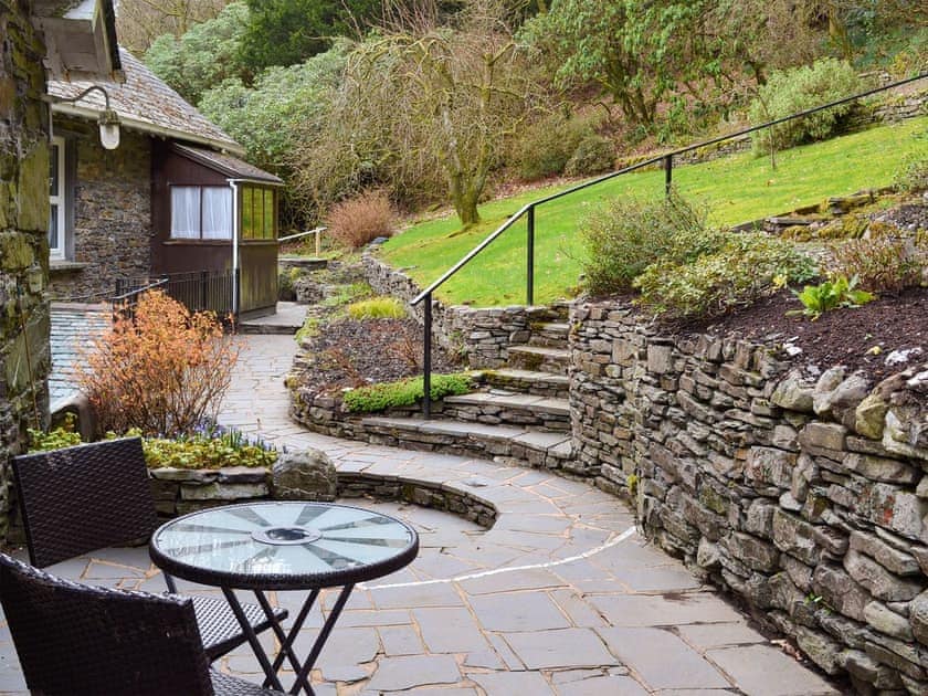 Sitting-out-area | The Coach House - Seat Howe Retreats, Thornthwaite, near Keswick