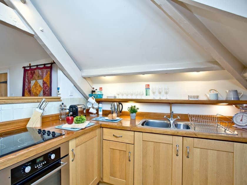 Well-equipped kitchen area | Coombery Loft - Tuckenhay Mill, Bow Creek, between Dartmouth and Totnes