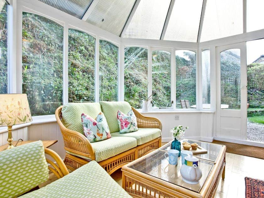 Peaceful conservatory | Mill Lodge - Tuckenhay Mill, Bow Creek, between Dartmouth and Totnes