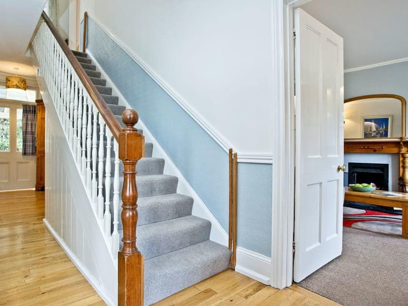 Stairs to first floor | Mill Lodge - Tuckenhay Mill, Bow Creek, between Dartmouth and Totnes