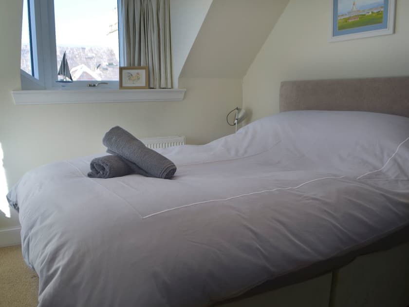 Relaxing double bedroom | Dolphin Cottage, Nairn