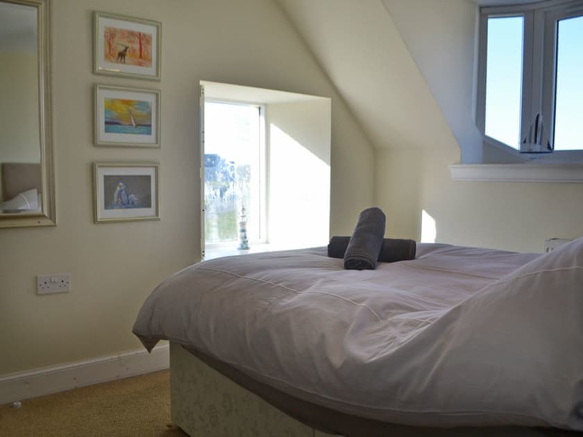 Relaxing double bedroom | Dolphin Cottage, Nairn