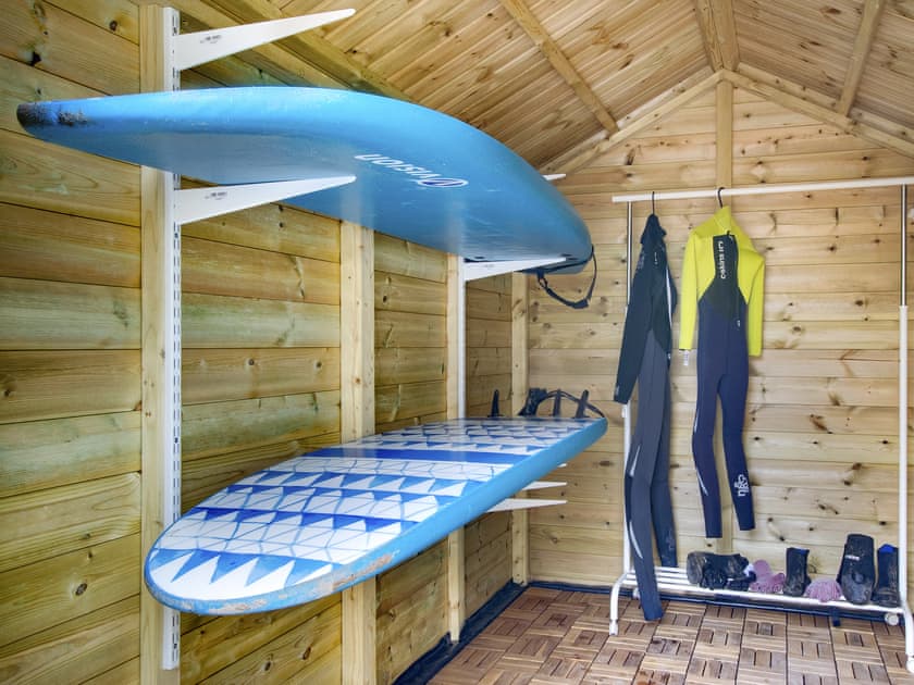 Dry storage for wet suits and equipment | Amber Waves, Seahouses
