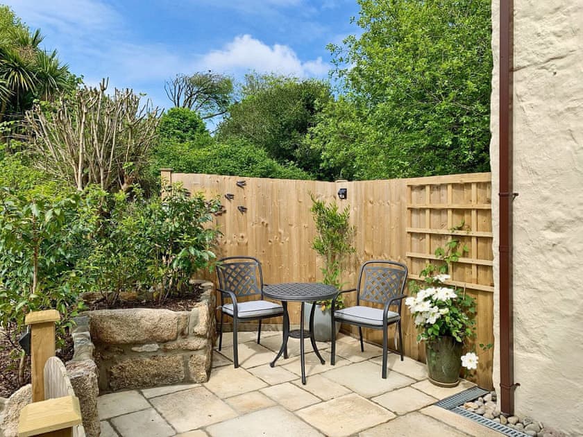 Peaceful patio area | The Nest, Lelant Downs, near St Ives