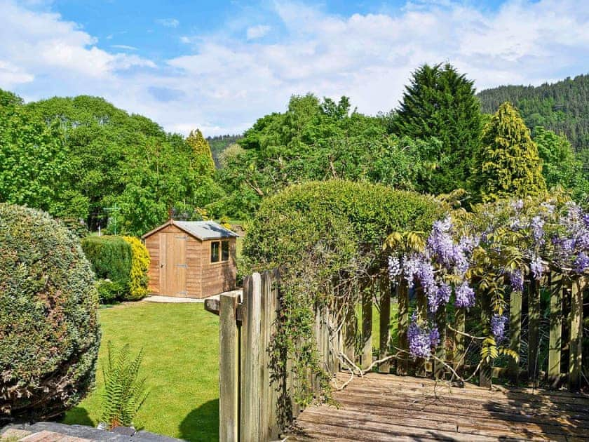 Wonderful garden with views | Rose Cottage, Betws-y-Coed